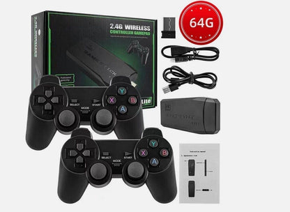 4K HDMI Retro Game Stick Console Plug Play 20000- Games 2 Wireless Controllers